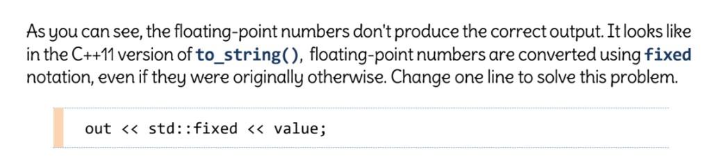 Writing to string u sing the to string examples chegg