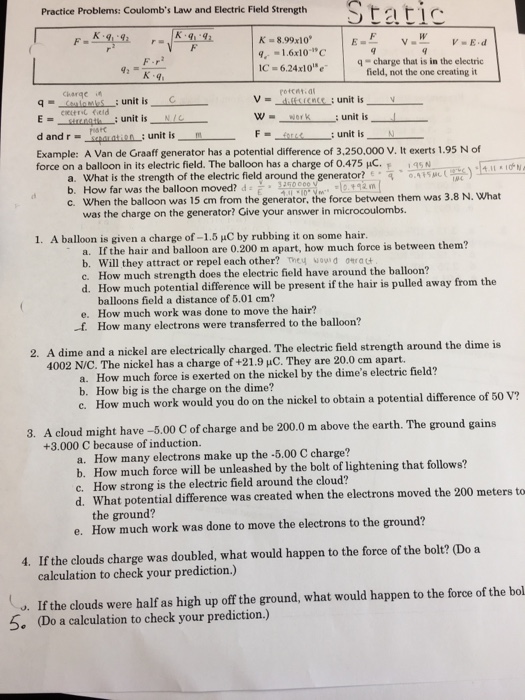 Solved: Physics Charges And Fields PhET Lab Today You Wi Chegg com