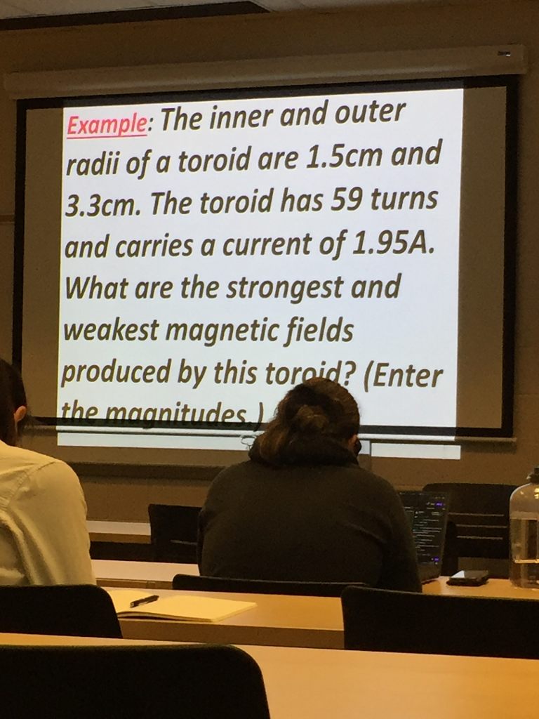 Solved Example: The inner and outer radii of a toroid are | Chegg.com
