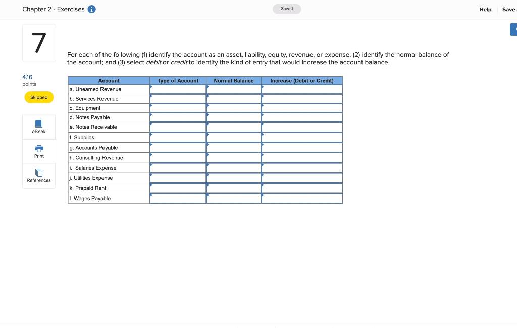 solved-for-each-of-the-following-1-identify-the-account-as-chegg