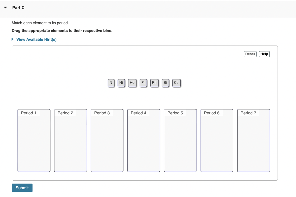 Solved Classify the following elements as main group | Chegg.com