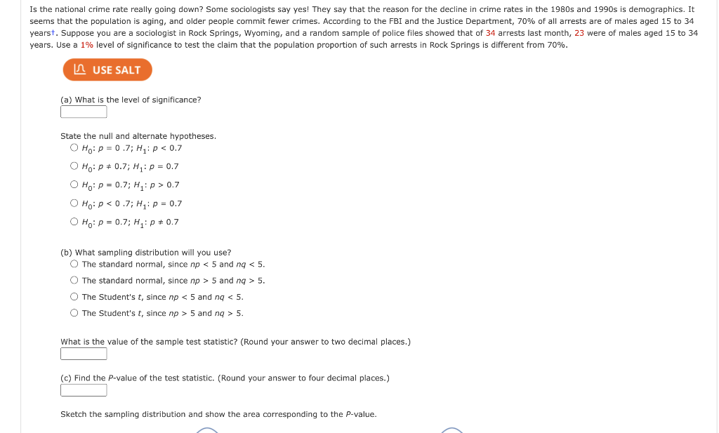 Solved 8.6 Is the national crime rate really going down?