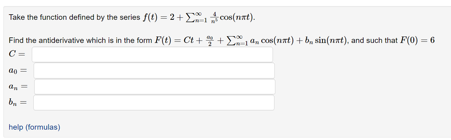 Solved Take the function defined by the series | Chegg.com