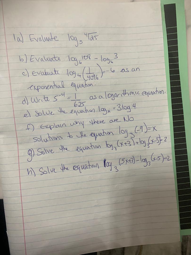 solved-1a-evaluate-log5425-b-evaluate-log6108-log63-c-chegg