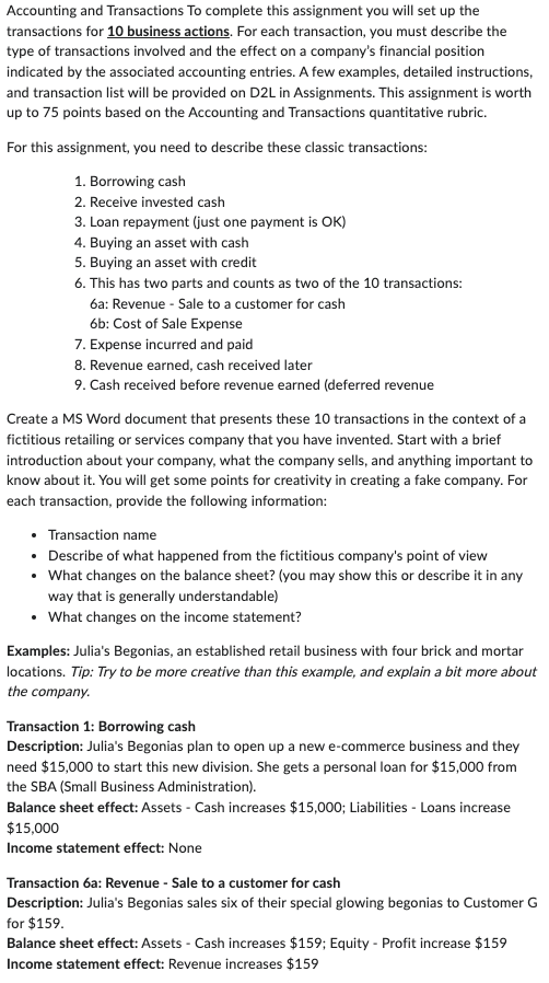 Solved Accounting and Transactions To complete this | Chegg.com