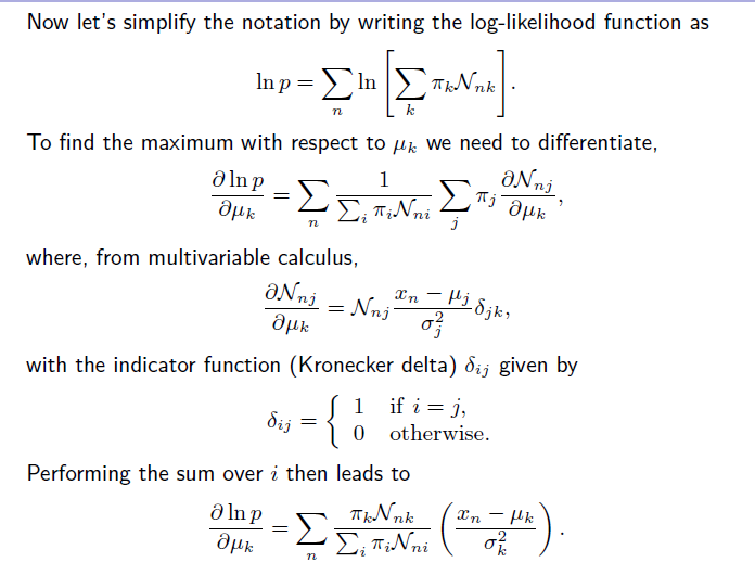 Use MATLAB to Implement the EM algorithm with