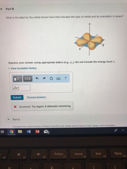 Solved Part B What Is The Label For The Orbital Shown Here | Chegg.com