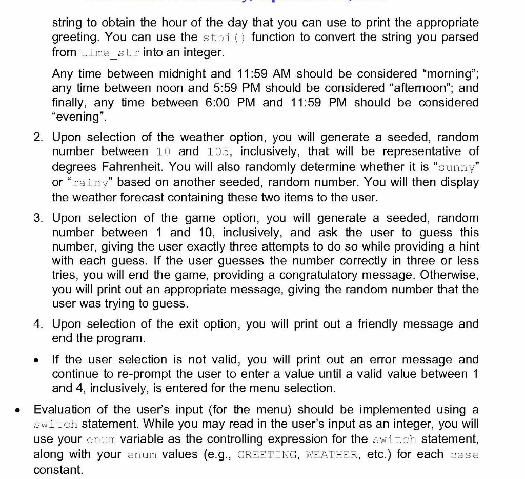 Solved PROGRAM DESCRIPTION You have been tasked with | Chegg.com