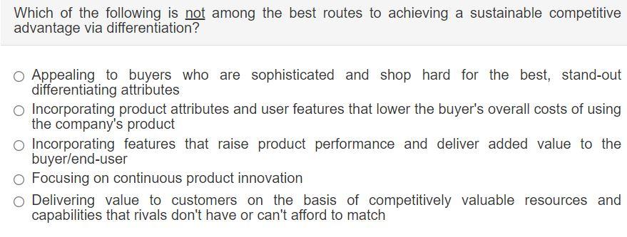 Solved Which of the following is not among the best routes | Chegg.com