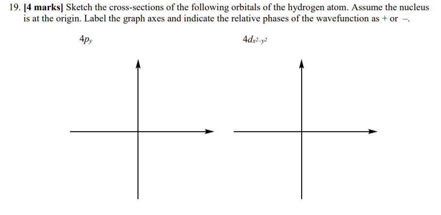 Solved 19. (4 Marks] Sketch The Cross-sections Of The 