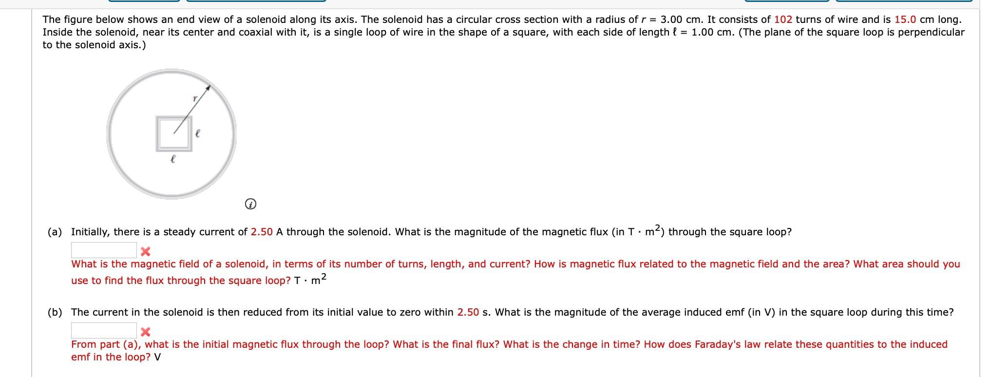 Solved The Figure Below Shows An End View Of A Solenoid | Chegg.com