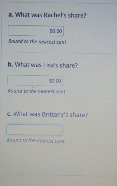 Solved Question 7 Of 10 Rachel And Two Of Her Friends, Lisa | Chegg.com