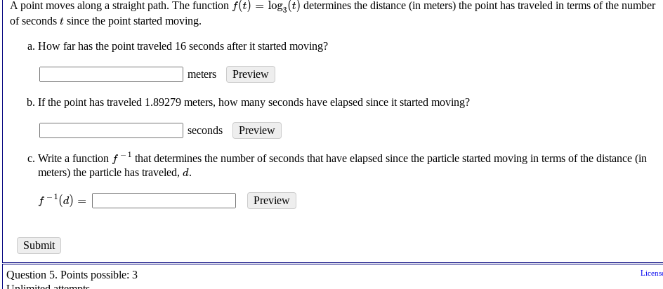 Solved A Point Moves Along A Straight Path The Function Chegg Com   Php7K9IlT