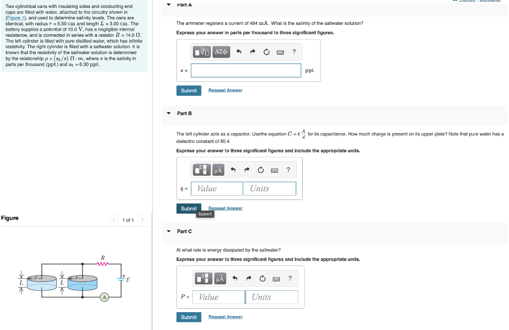 Solved Part A Two cylindrical cans with insulating sides and