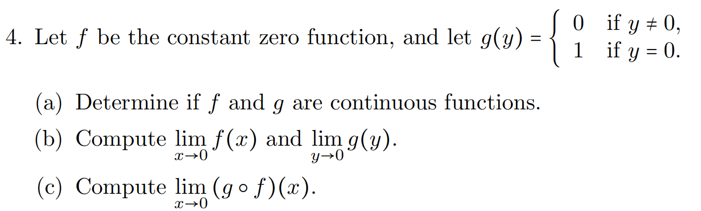 Solved 4. Let f be the constant zero function, and let | Chegg.com