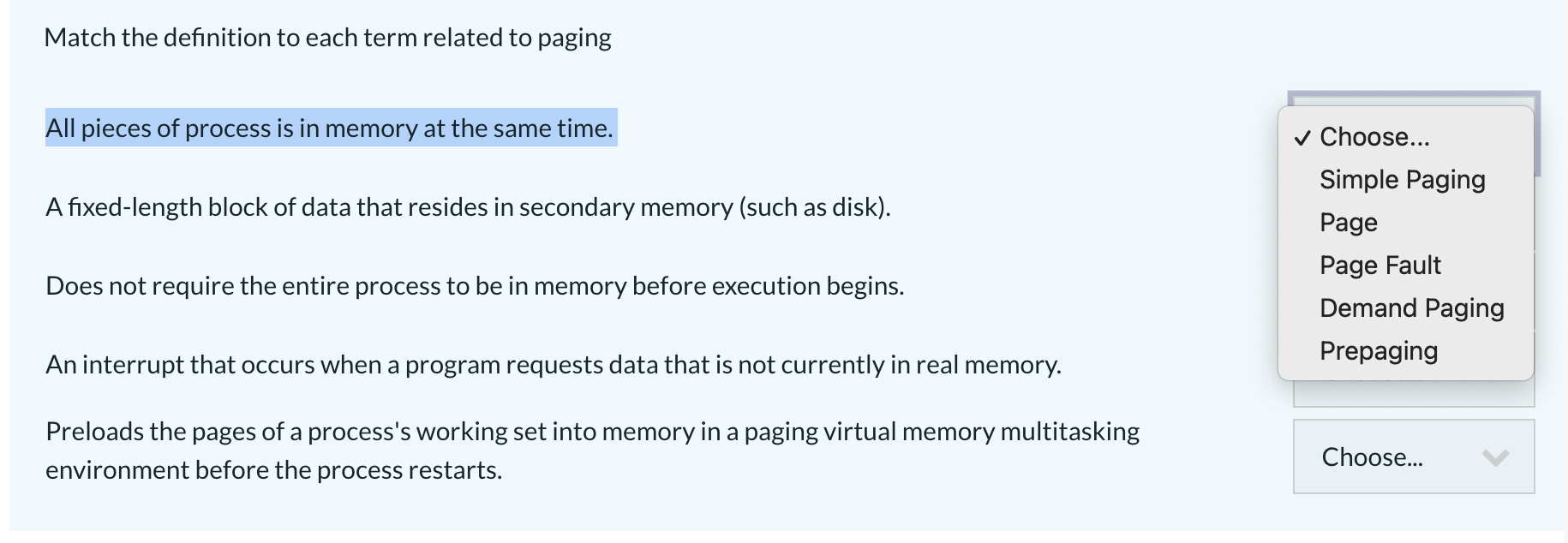 Secondary on sale memory definition