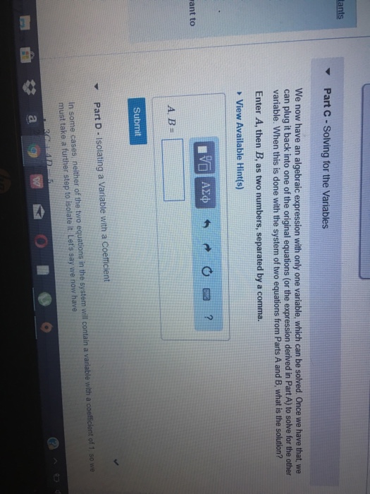 Solved Part A and B are already answered. They just have to | Chegg.com