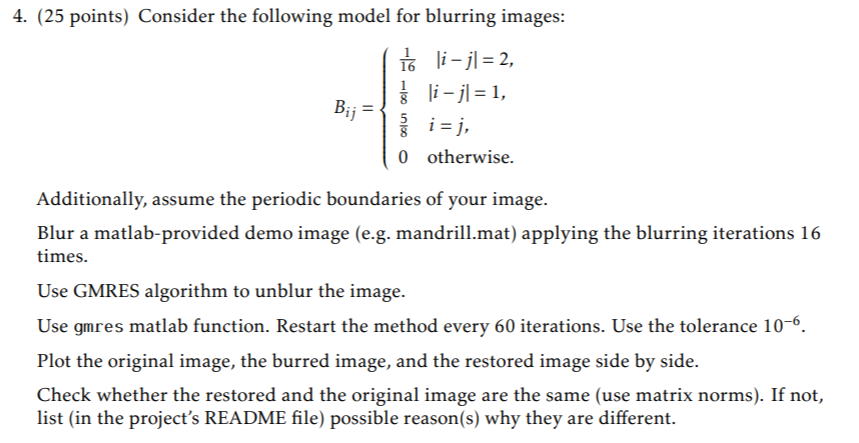 4 25 Points Consider The Following Model For Bl Chegg Com