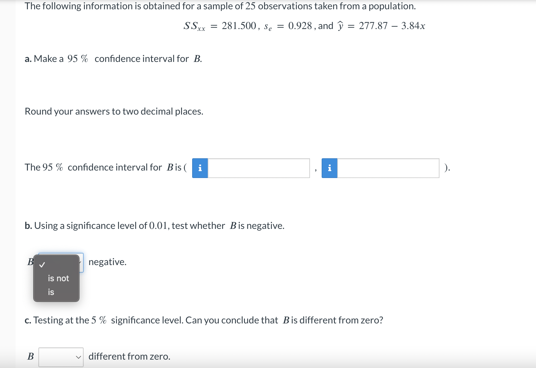 Solved The following information is obtained for a sample of | Chegg.com