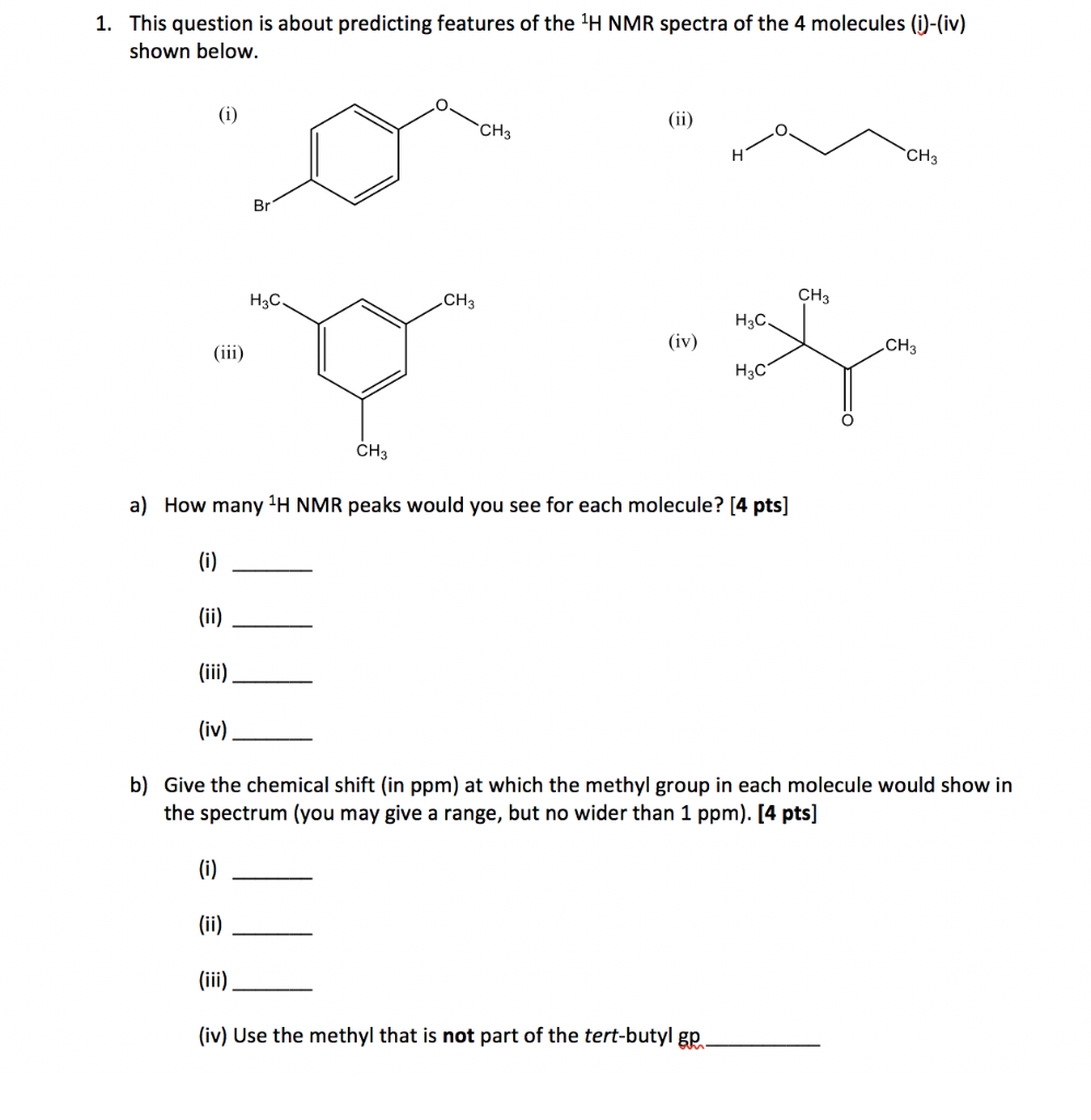 Solved 1. This question is about predicting features of the | Chegg.com