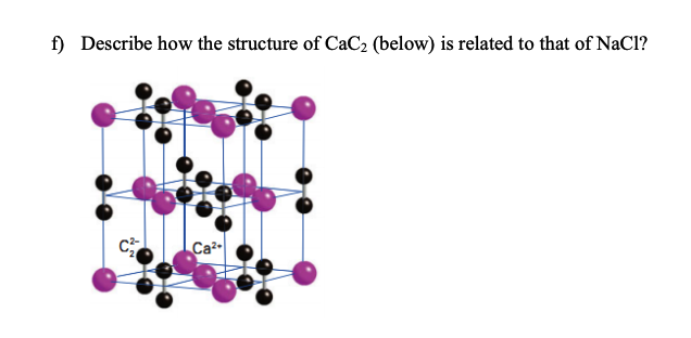 Solved a) Consider a face centered cubic array of chloride | Chegg.com