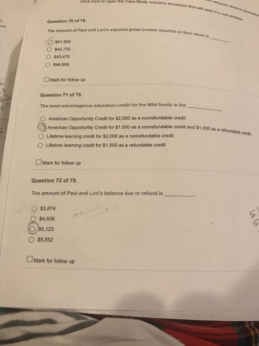 Solved 1 The most advantage education credit for the wild