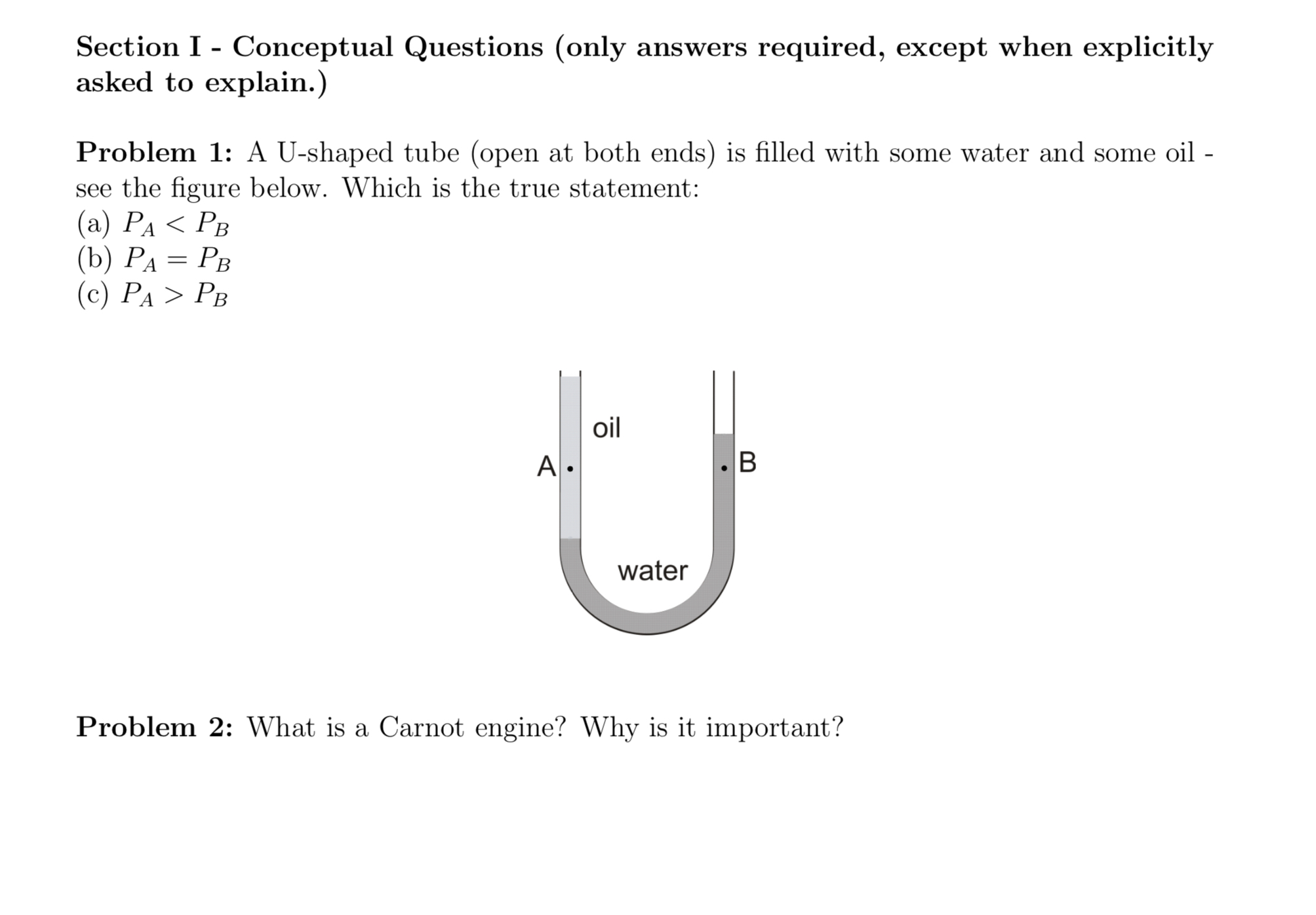 Solved section i conceptual questions only answers chegg