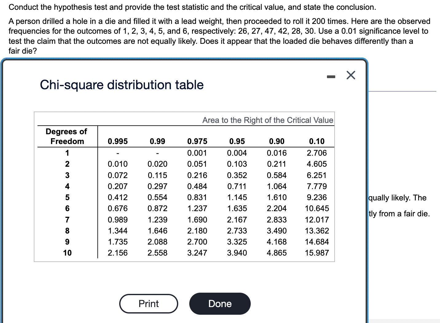 Solved Conduct The Hypothesis Test And Provide The Test Chegg