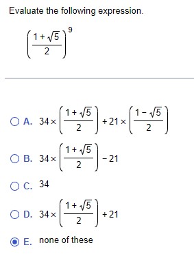 evaluate the expression $ left ( sqrt 9 right 2 5 =$