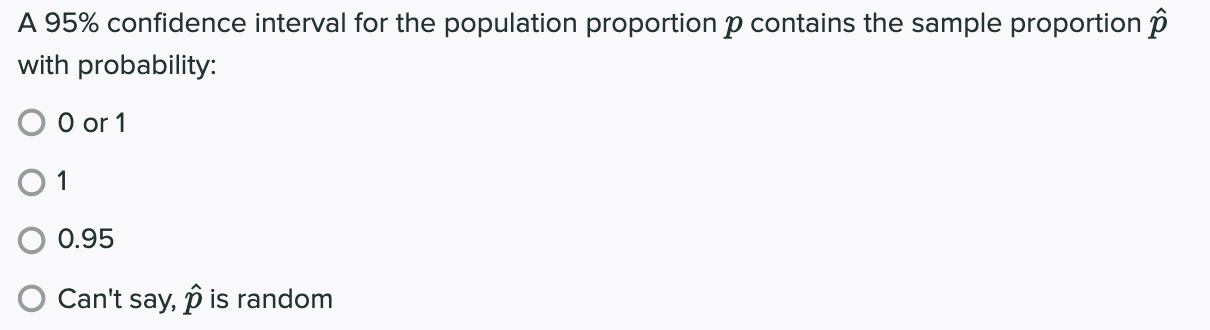 Solved A 95% confidence interval for the population | Chegg.com