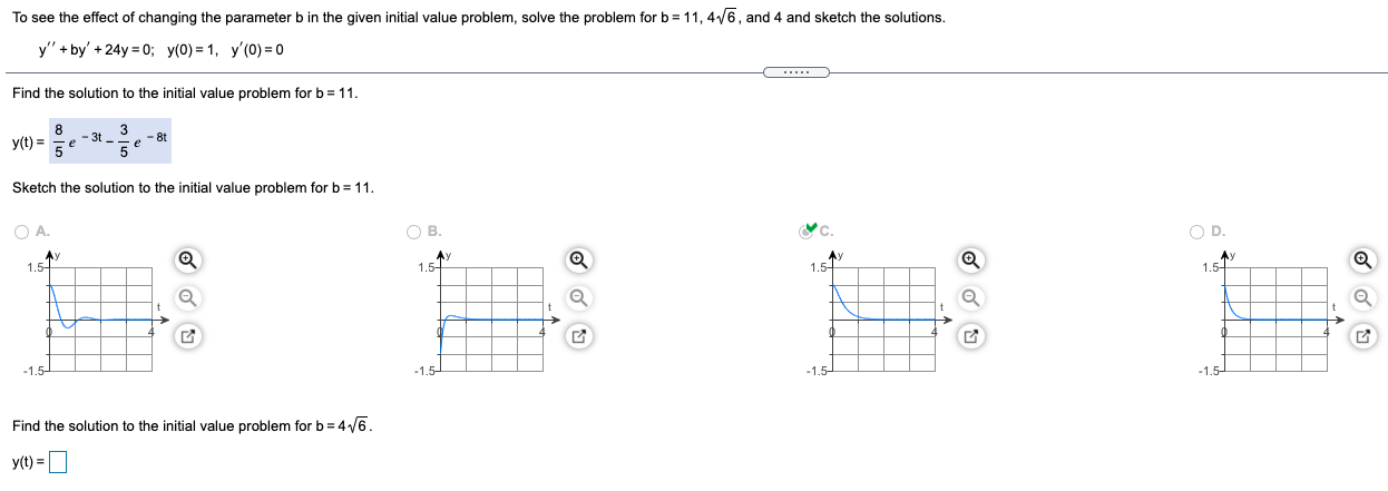 Solved To see the effect of changing the parameter b in the | Chegg.com