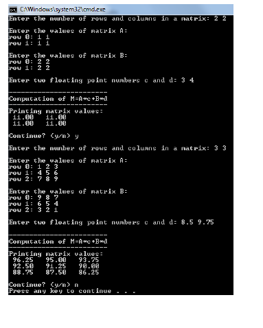 Solved (5) Matrix class. Design a class Matrix which allows | Chegg.com