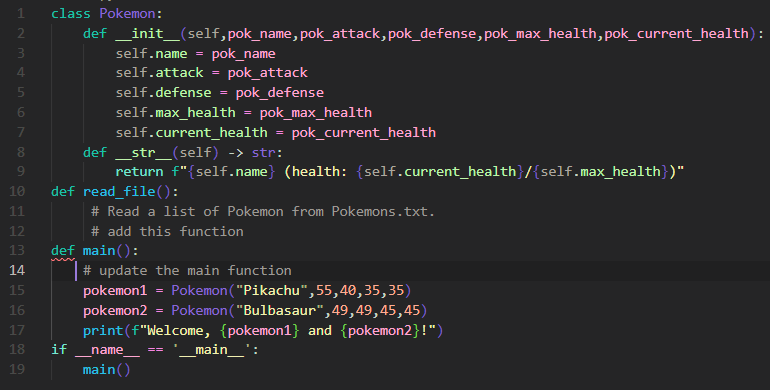 Solved Add the read_file() helper function. It is not a | Chegg.com