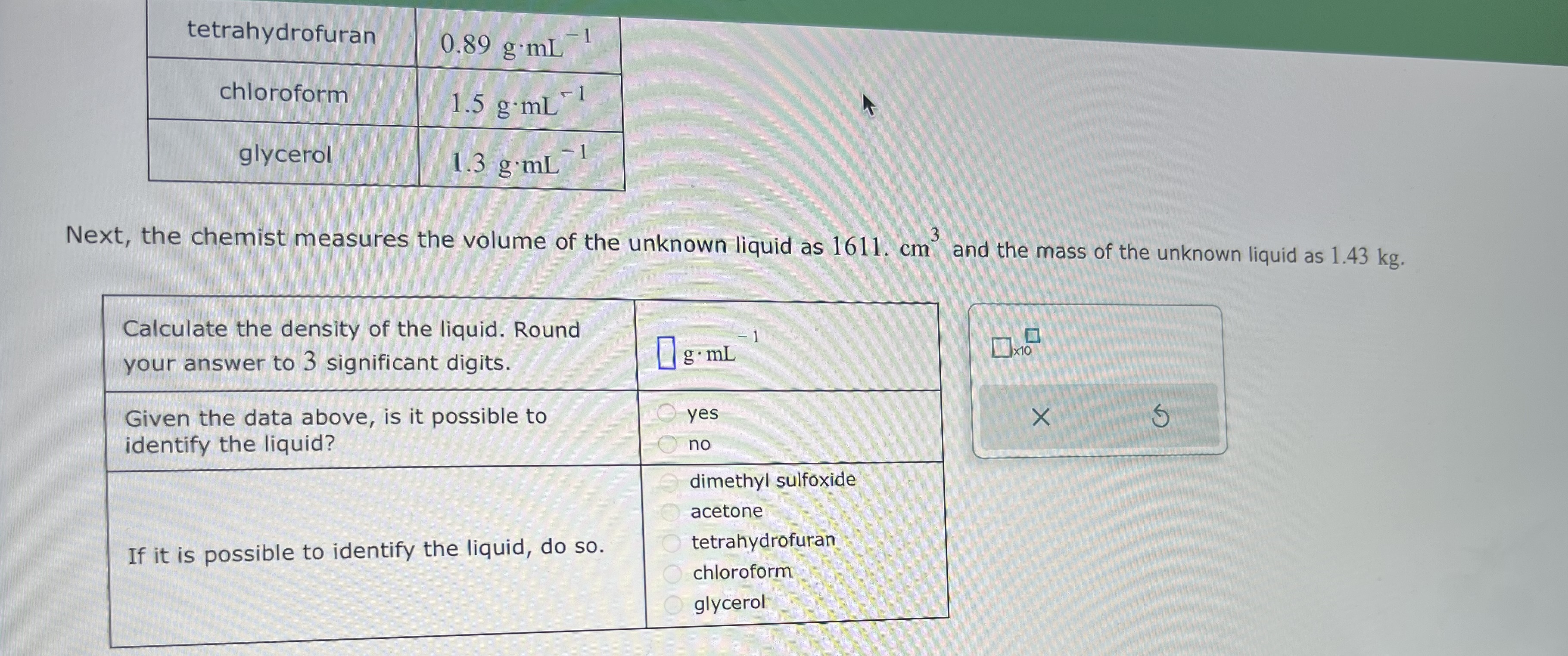Solved A chemist working as a safety inspector finds an