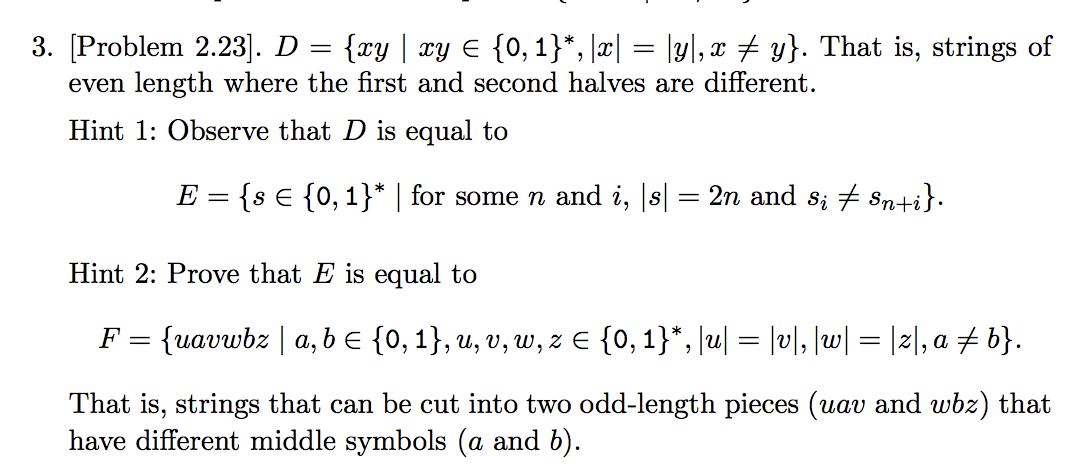 Solved Each problem is worth 10 points. For each of the | Chegg.com