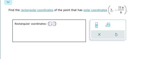 Solved Find the rectangular coordinates of the point that | Chegg.com