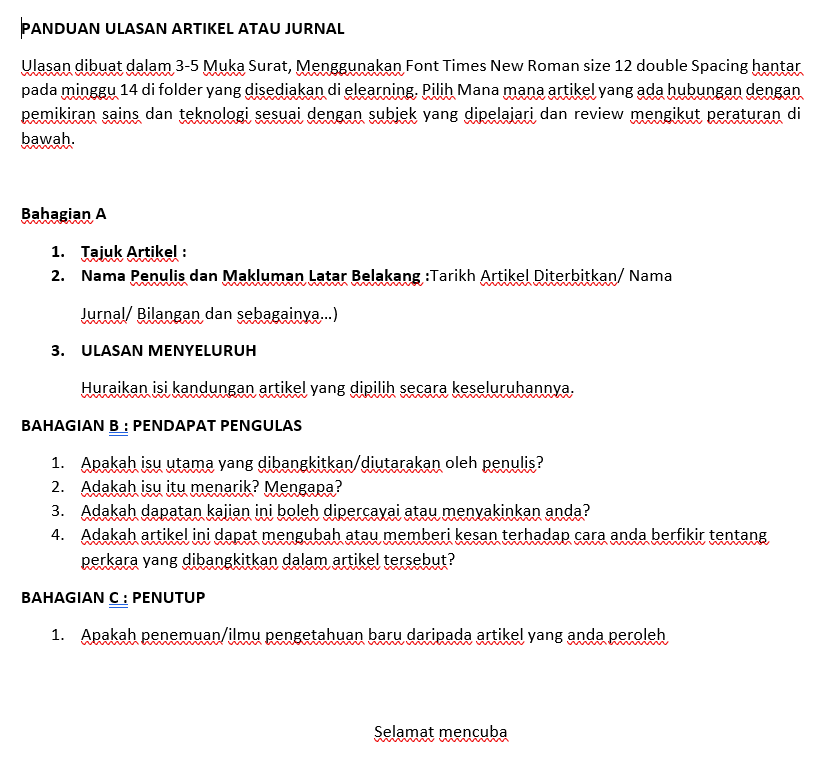 Panduan Ulasan Artikel Atau Jurnal Vlasan Dibuat Chegg Com