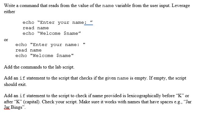 Solved Create A Bash File From Your Favorite Linux Editor. | Chegg.Com