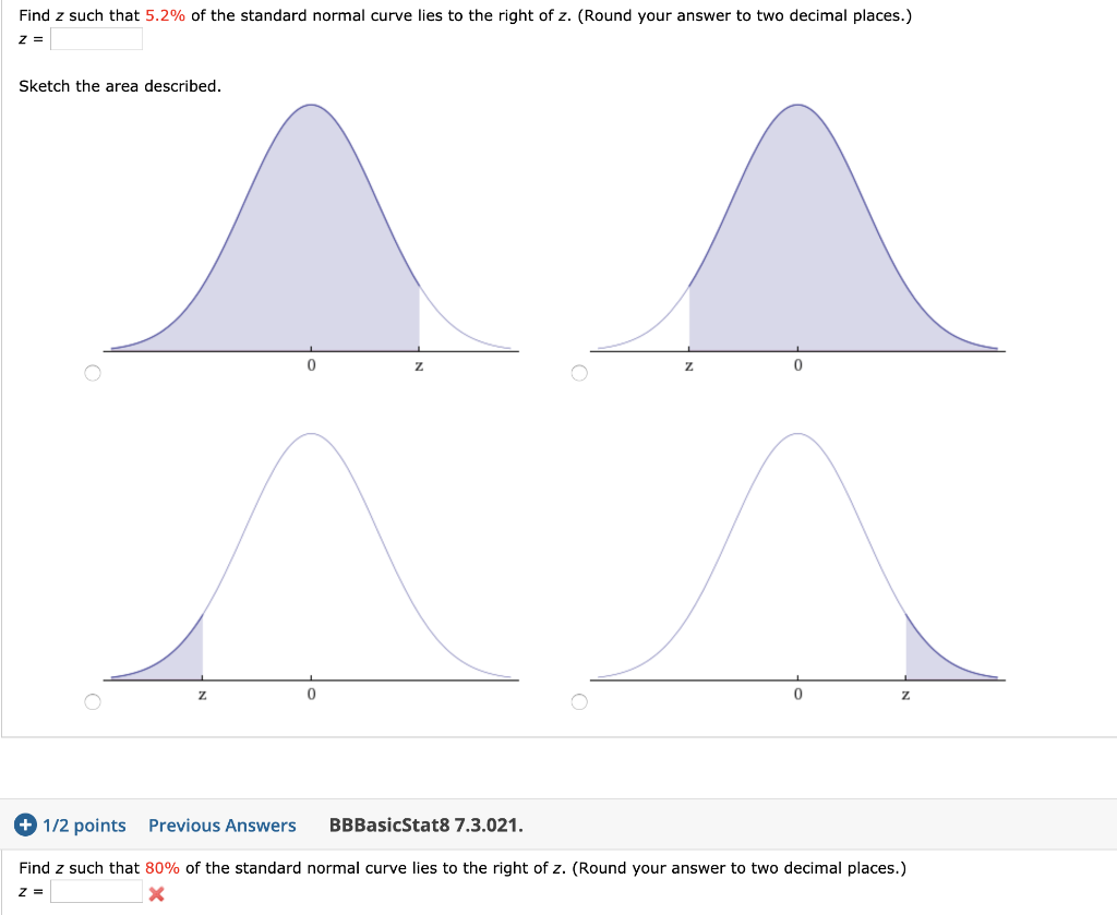 Solved Assume that x has a normal distribution with the | Chegg.com