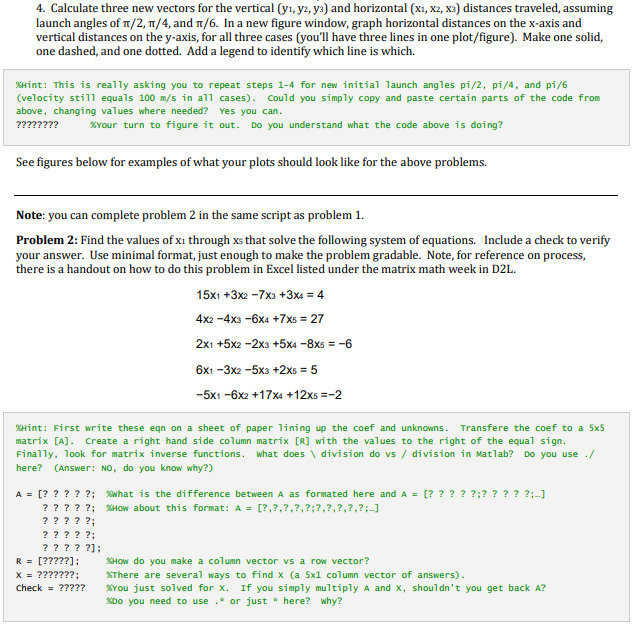 Solved Problem 1: Equations 1 and 2 give the horizontal and | Chegg.com