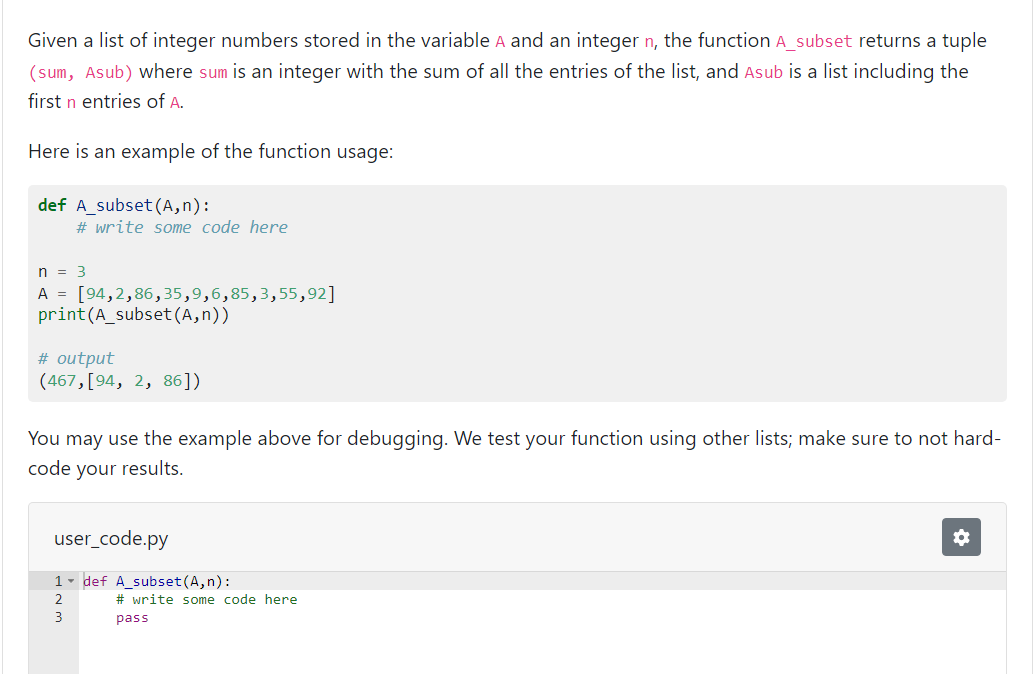 Solved Given a list of integer numbers stored in the | Chegg.com
