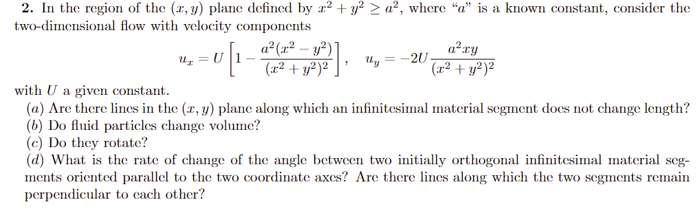 Solved 2. In the region of the (x,y) plane defined by | Chegg.com