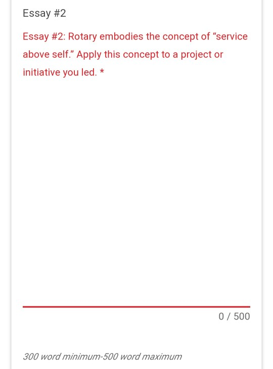 Essay 2 Essay 2 Rotary embodies the concept of