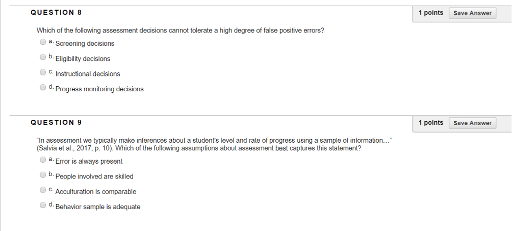 Solved QUESTION 8 1 points Save Answer Which of the | Chegg.com
