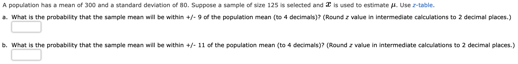 solved-a-population-has-a-mean-of-300-and-a-standard-chegg