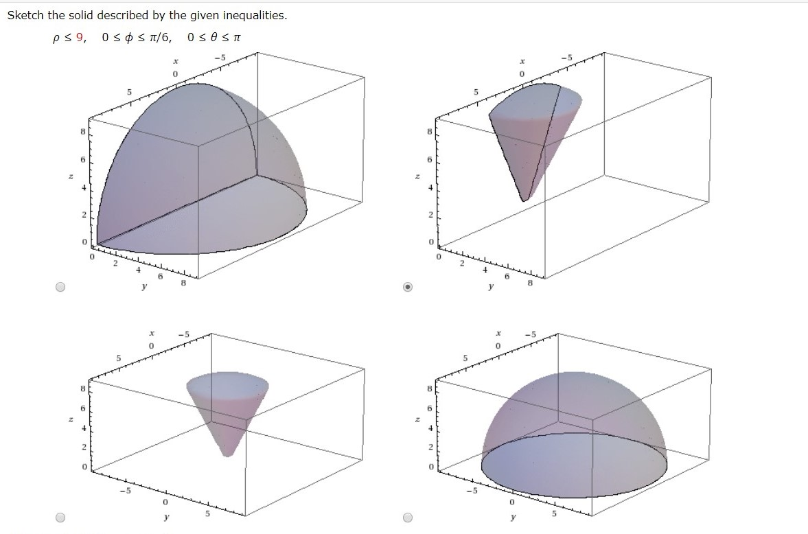 Sketch The Solid Described By The Given Inequalities