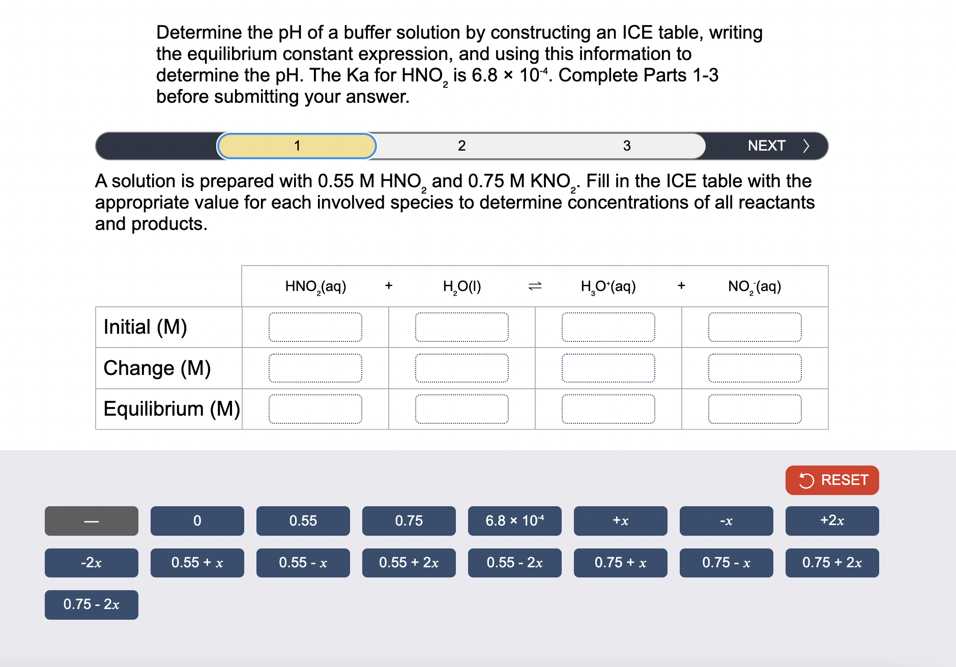 Solved Determine the pH ﻿of a buffer solution by | Chegg.com