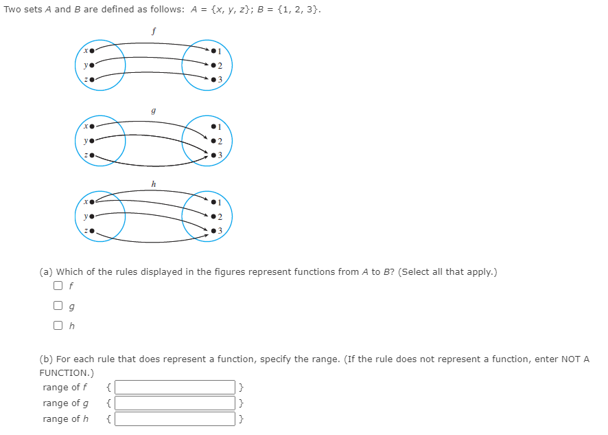 Solved Two Sets A And B Are Defined As Follows: A = {x, Y, | Chegg.com