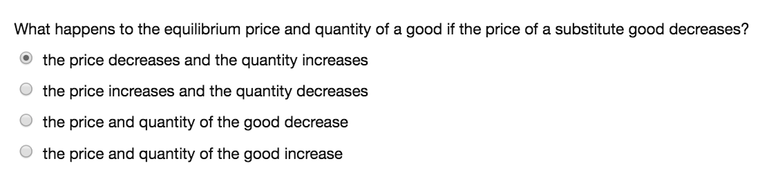 Solved What happens to the equilibrium price and quantity of | Chegg.com