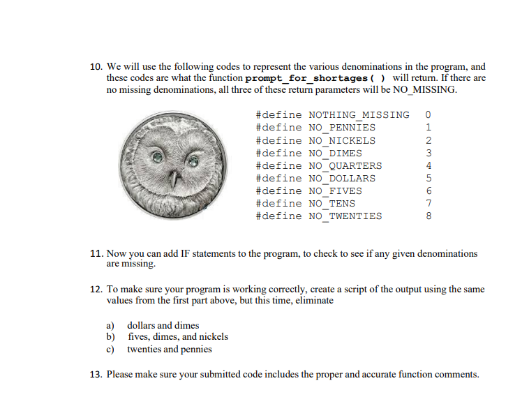 Solved Problem Background Create a program to process cash | Chegg.com